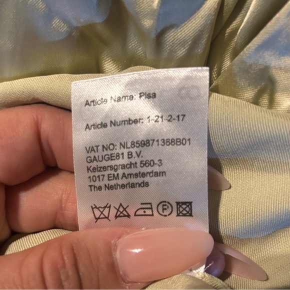 GAUGE81 Exclusive Satin Pisa Dress size small - Picture 7 of 8